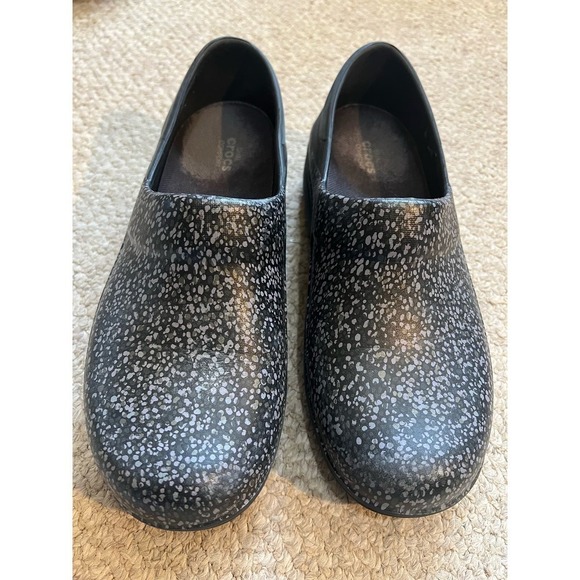 CROCS speckled all over rubber mule work comfort women’s 9 - Picture 4 of 10
